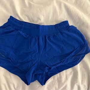 Lululemon Athletica Royal Blue hotty hot short